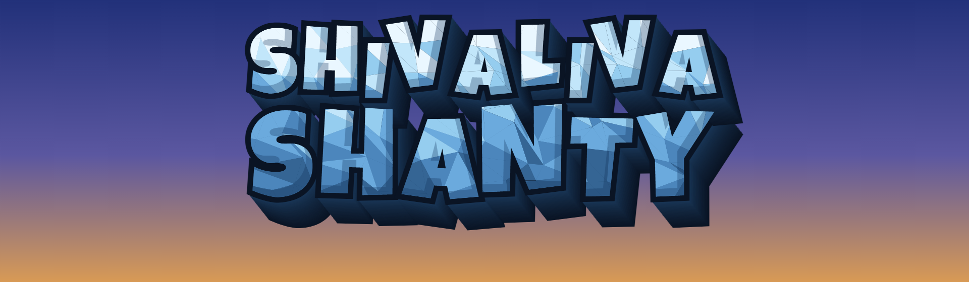 Shivaliva Shanty wordmark on a sky background